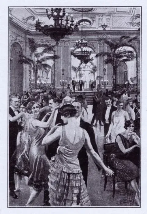 Framed Print : Detail of dancing at the Hotel Cecil Framed Print : Detail of dancing at the Hotel Cecil
