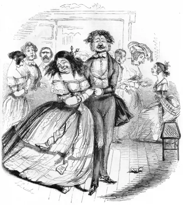 Framed Print : Dancing Partnaer 1843 Framed Print : Dancing Partnaer 1843