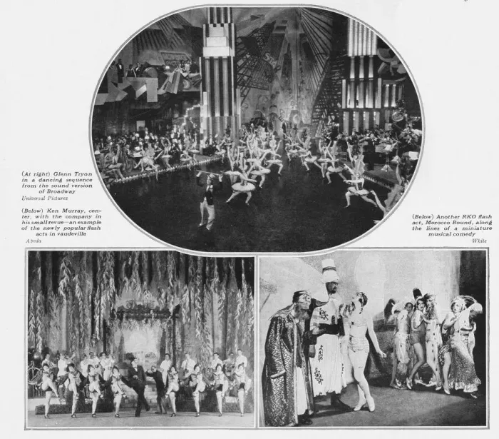 Framed Print : Three dancing scenes - one from a Universal Movie Framed Print : Three dancing scenes - one from a Universal Movie