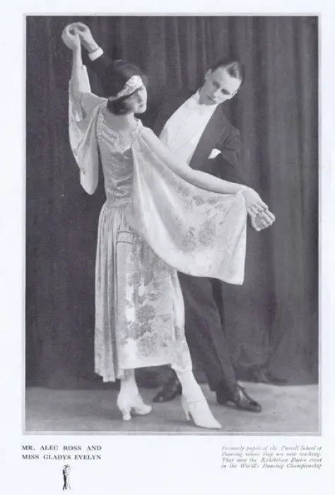 Framed Print : The dancing team of Alec Ross and Gladys Evelyn, London, 192 Framed Print : The dancing team of Alec Ross and Gladys Evelyn, London, 192