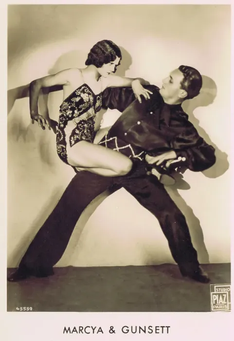 Framed Print : The dancing team of Marcya and Gunsett, 1930s Framed Print : The dancing team of Marcya and Gunsett, 1930s