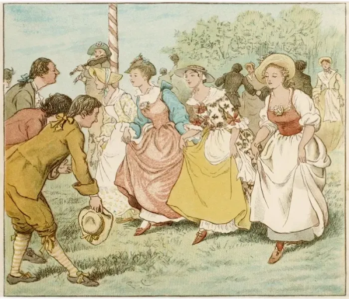 Framed Print : Dancing on village green Framed Print : Dancing on village green