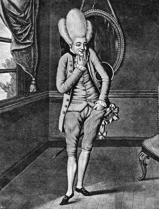 Framed Print : DANDY / MACARONI 1773 Framed Print : DANDY / MACARONI 1773