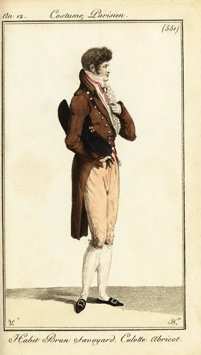 Framed Print : Dandy in semi-formal outfit, Paris, 1804 Framed Print : Dandy in semi-formal outfit, Paris, 1804