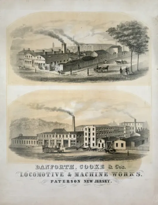 Framed Print : Danforth, Cooke & C.s Locomotive & machine works. Paterson Framed Print : Danforth, Cooke & C.s Locomotive & machine works. Paterson