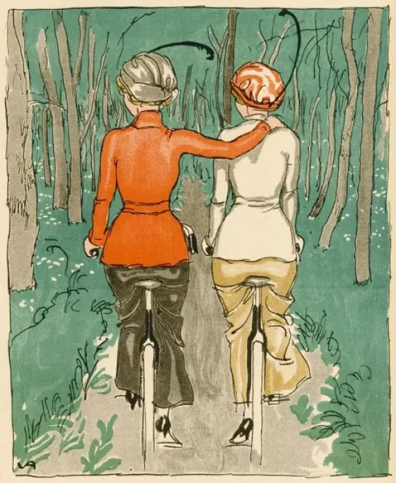 Framed Print : Two Danish Cyclists Framed Print : Two Danish Cyclists