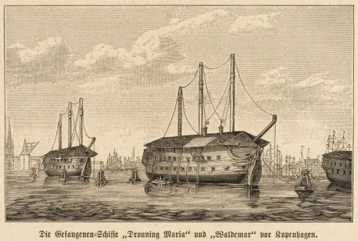 Framed Print : Danish Prison Ships Framed Print : Danish Prison Ships
