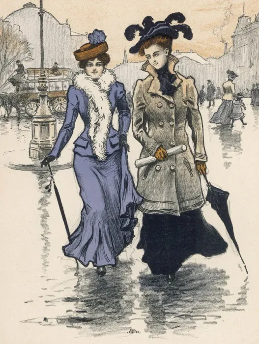 Framed Print : Two Danish Women 1901 Framed Print : Two Danish Women 1901