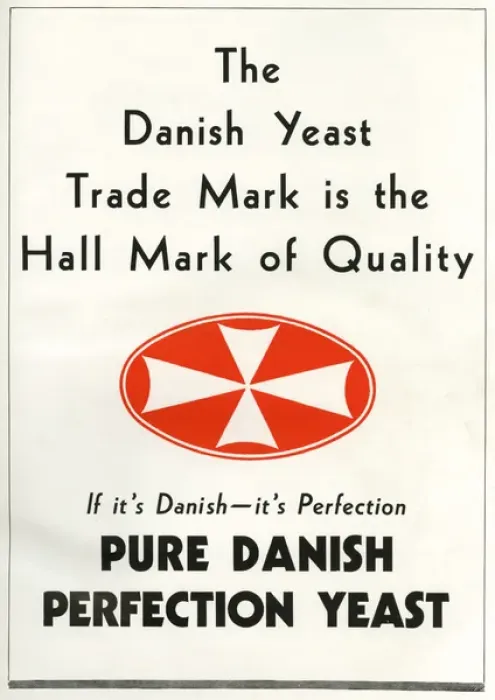 Framed Print : Danish Yeast Trade Mark poster Framed Print : Danish Yeast Trade Mark poster