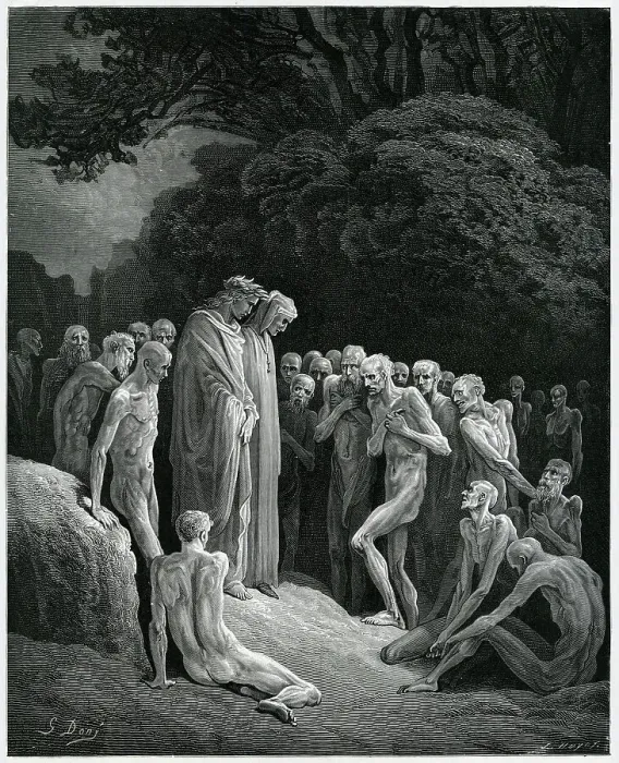 Framed Print : Dante - Virgil - Purgatory Framed Print : Dante - Virgil - Purgatory