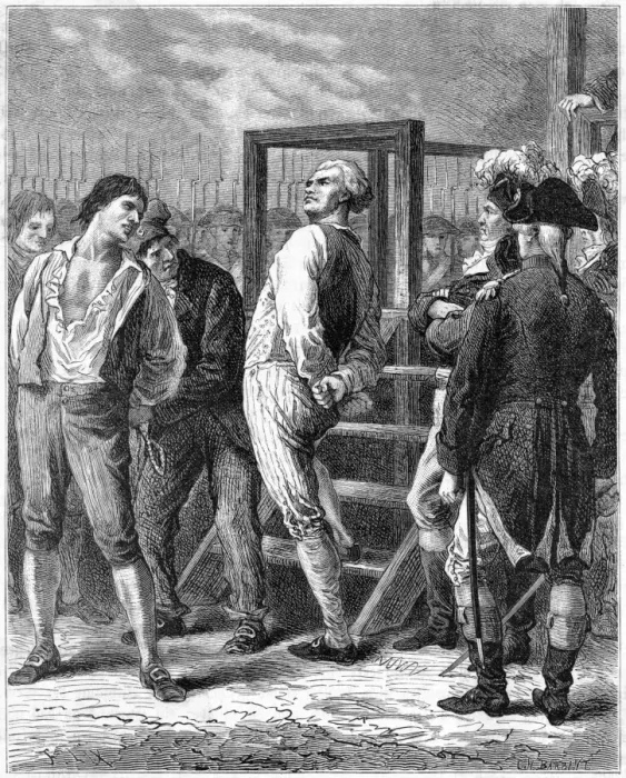 Framed Print : Danton Etc Guillotined Framed Print : Danton Etc Guillotined