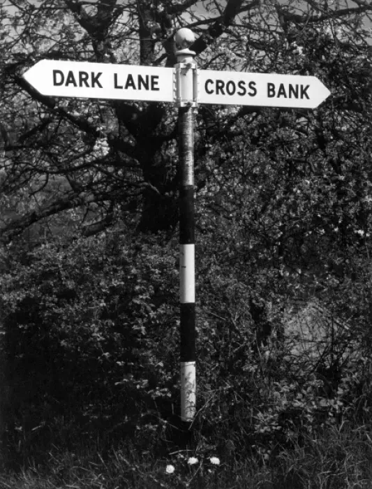 Framed Print : Dark Lane Sign Framed Print : Dark Lane Sign