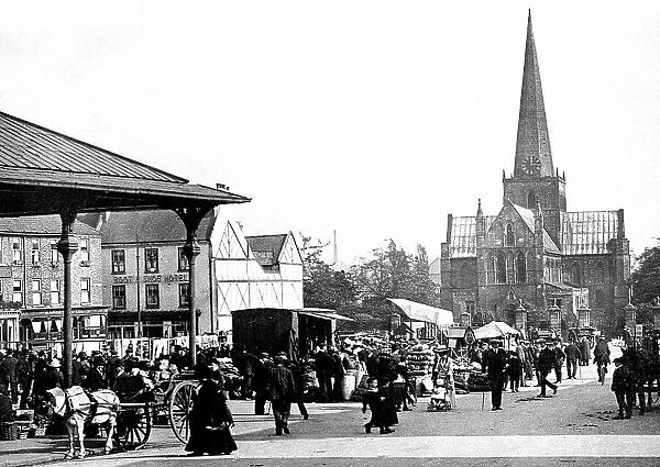 Darlington Market Place early 1900s