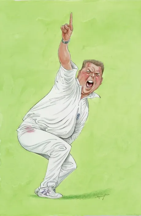 Framed Print : Darren Gough - England cricketer Framed Print : Darren Gough - England cricketer