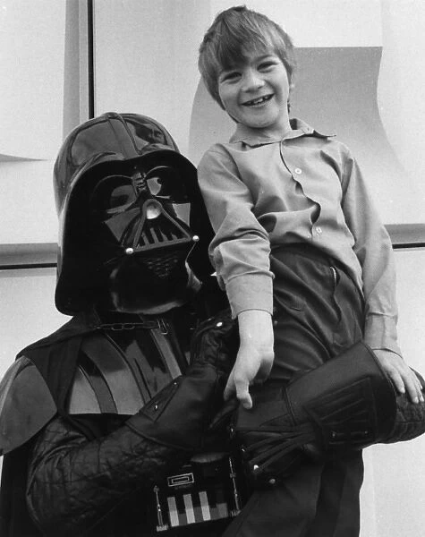 Darth Vader and fan in Cornwall