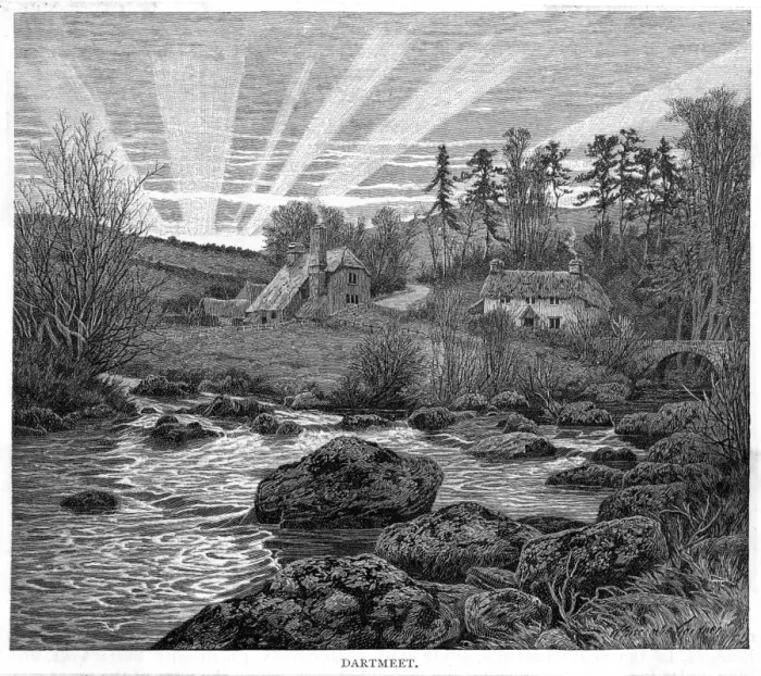 Framed Print : DARTMEET. Dartmeet, on Dartmoor, Devon Framed Print : DARTMEET. Dartmeet, on Dartmoor, Devon