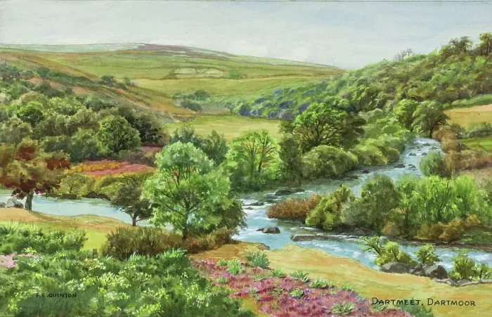 Framed Print : Dartmeet, Dartmoor, Devon Framed Print : Dartmeet, Dartmoor, Devon