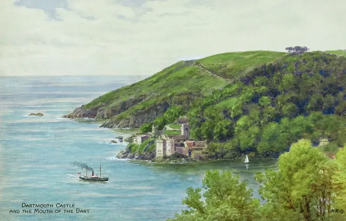 Framed Print : Dartmouth Castle, Mouth of the River Dart, Devon Framed Print : Dartmouth Castle, Mouth of the River Dart, Devon