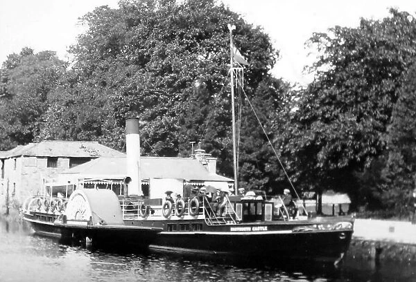 Dartmouth Castle paddle steamer possibly at Totnes
