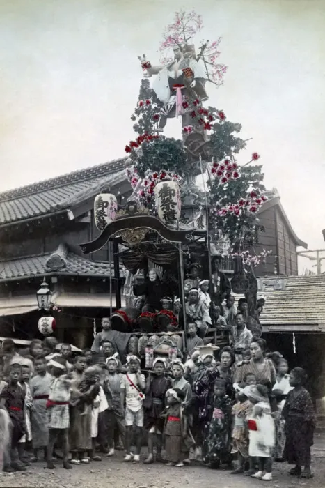 Framed Print : A dashi, Japan, circa 1880s - A dashi, or decorated car for a religious ceremony Date Framed Print : A dashi, Japan, circa 1880s - A dashi, or decorated car for a religious ceremony Date