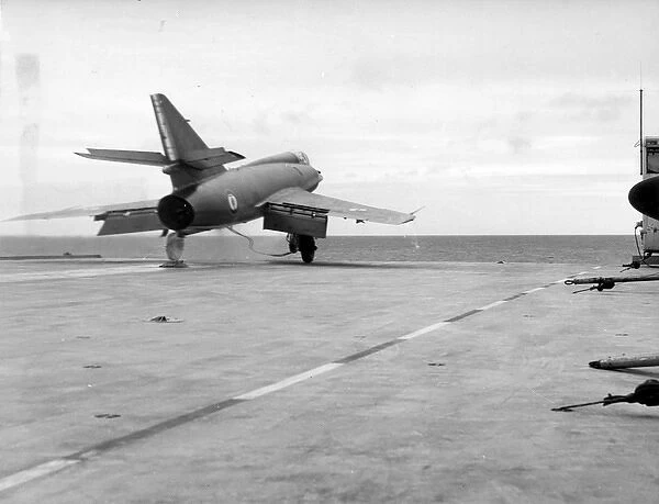 Dassault Etendard IVM during tests aboard Clemenceau 1960