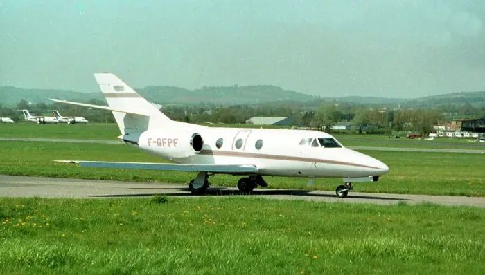 Framed Print : Dassault Falcon 10 F-GFPF Framed Print : Dassault Falcon 10 F-GFPF