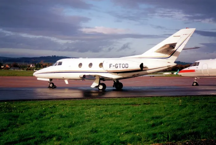 Framed Print : Dassault Falcon 10 F-GTOD Framed Print : Dassault Falcon 10 F-GTOD