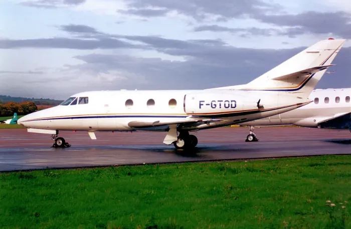 Framed Print : Dassault Falcon 10 F-GTOD Framed Print : Dassault Falcon 10 F-GTOD