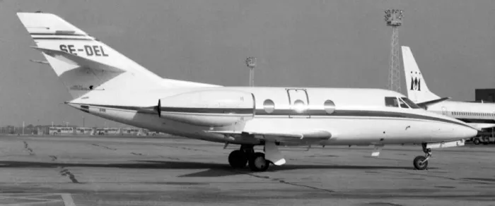 Framed Print : Dassault Falcon 10 SE-DEL Framed Print : Dassault Falcon 10 SE-DEL