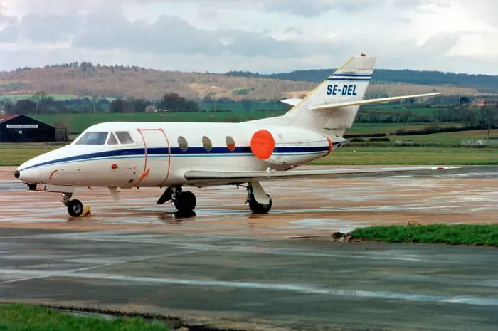 Framed Print : Dassault Falcon 10 SE-DEL Framed Print : Dassault Falcon 10 SE-DEL