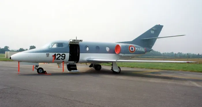 Framed Print : Dassault Falcon 10(MER) 129 Framed Print : Dassault Falcon 10(MER) 129