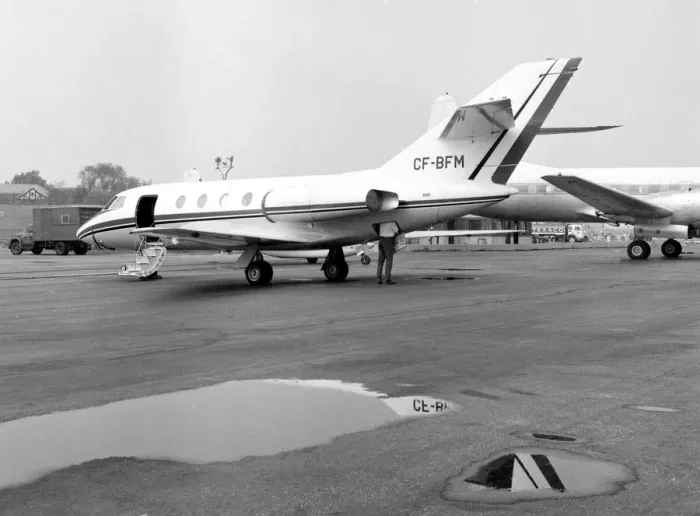 Framed Print : Dassault Falcon 20C CF-BFM Framed Print : Dassault Falcon 20C CF-BFM