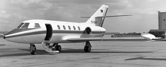 Framed Print : Dassault Falcon 20C D-CBAT Framed Print : Dassault Falcon 20C D-CBAT