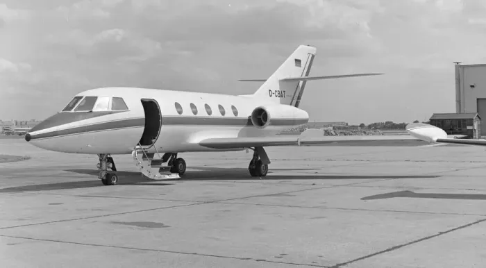 Framed Print : Dassault Falcon 20C D-CBAT Framed Print : Dassault Falcon 20C D-CBAT