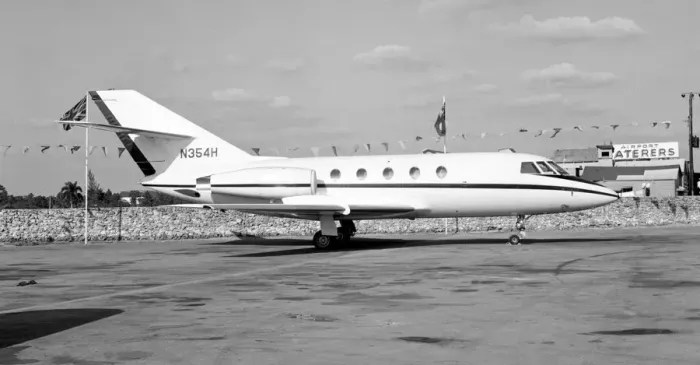 Framed Print : Dassault Falcon 20C N354H Framed Print : Dassault Falcon 20C N354H