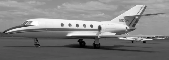 Framed Print : Dassault Falcon 20C N500PC Framed Print : Dassault Falcon 20C N500PC