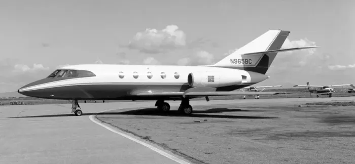 Framed Print : Dassault Falcon 20C N965BC Framed Print : Dassault Falcon 20C N965BC