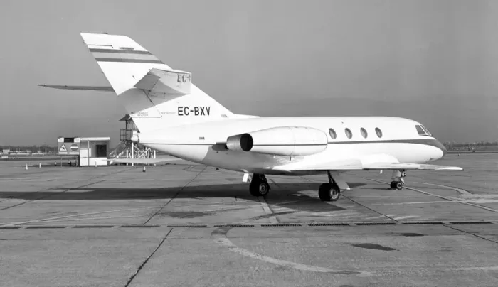 Framed Print : Dassault Falcon 20D EC-BXV Framed Print : Dassault Falcon 20D EC-BXV