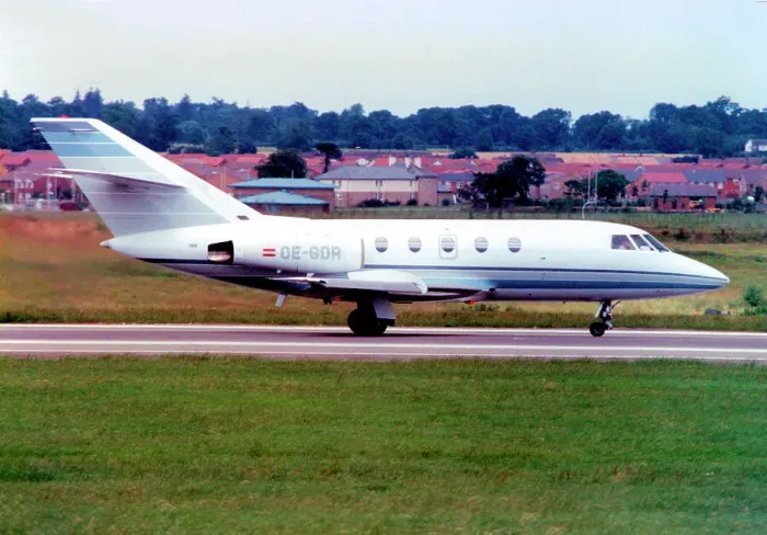 Framed Print : Dassault Falcon 20D OE-GDR Framed Print : Dassault Falcon 20D OE-GDR