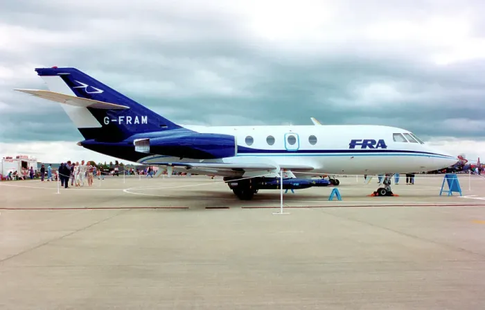 Framed Print : Dassault Falcon 20DC G-FRAM Framed Print : Dassault Falcon 20DC G-FRAM
