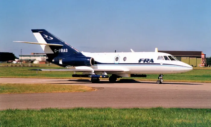 Framed Print : Dassault Falcon 20DC G-FRAS Framed Print : Dassault Falcon 20DC G-FRAS