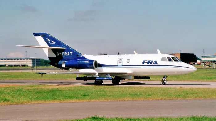 Framed Print : Dassault Falcon 20DC G-FRAT Framed Print : Dassault Falcon 20DC G-FRAT