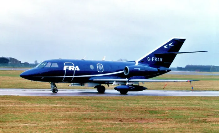 Framed Print : Dassault Falcon 20DC G-FRAW Framed Print : Dassault Falcon 20DC G-FRAW