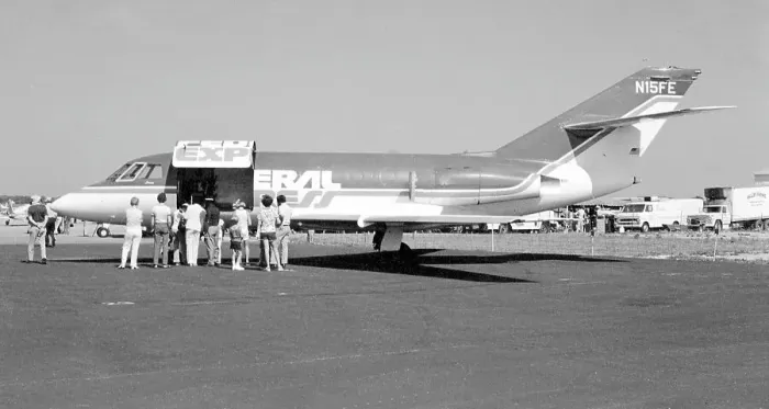 Framed Print : Dassault Falcon 20DC N15FE Framed Print : Dassault Falcon 20DC N15FE