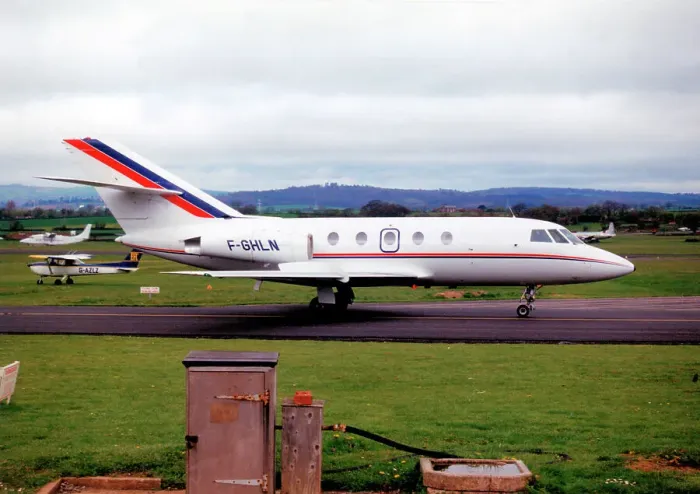 Framed Print : Dassault Falcon 20E F-GHLN Framed Print : Dassault Falcon 20E F-GHLN