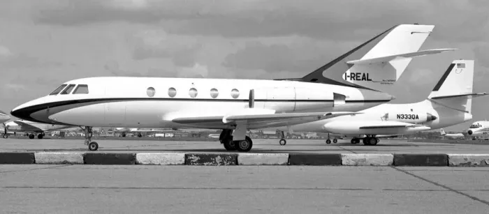 Framed Print : Dassault Falcon 20E I-REAL Framed Print : Dassault Falcon 20E I-REAL