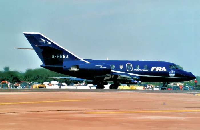 Framed Print : Dassault Falcon 20ECM G-FRBA Framed Print : Dassault Falcon 20ECM G-FRBA