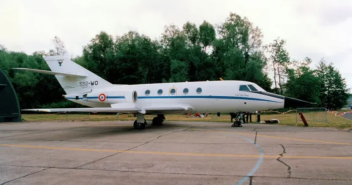 Framed Print : Dassault Falcon 20F 483 - 339-WO