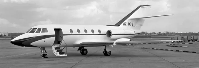 Framed Print : Dassault Falcon 20F-5 HZ-DC2 Framed Print : Dassault Falcon 20F-5 HZ-DC2