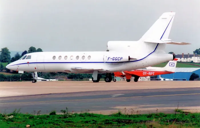 Framed Print : Dassault Falcon 50 F-GGCP Framed Print : Dassault Falcon 50 F-GGCP